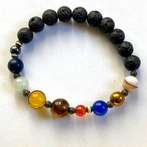 Planetary bead bracelet